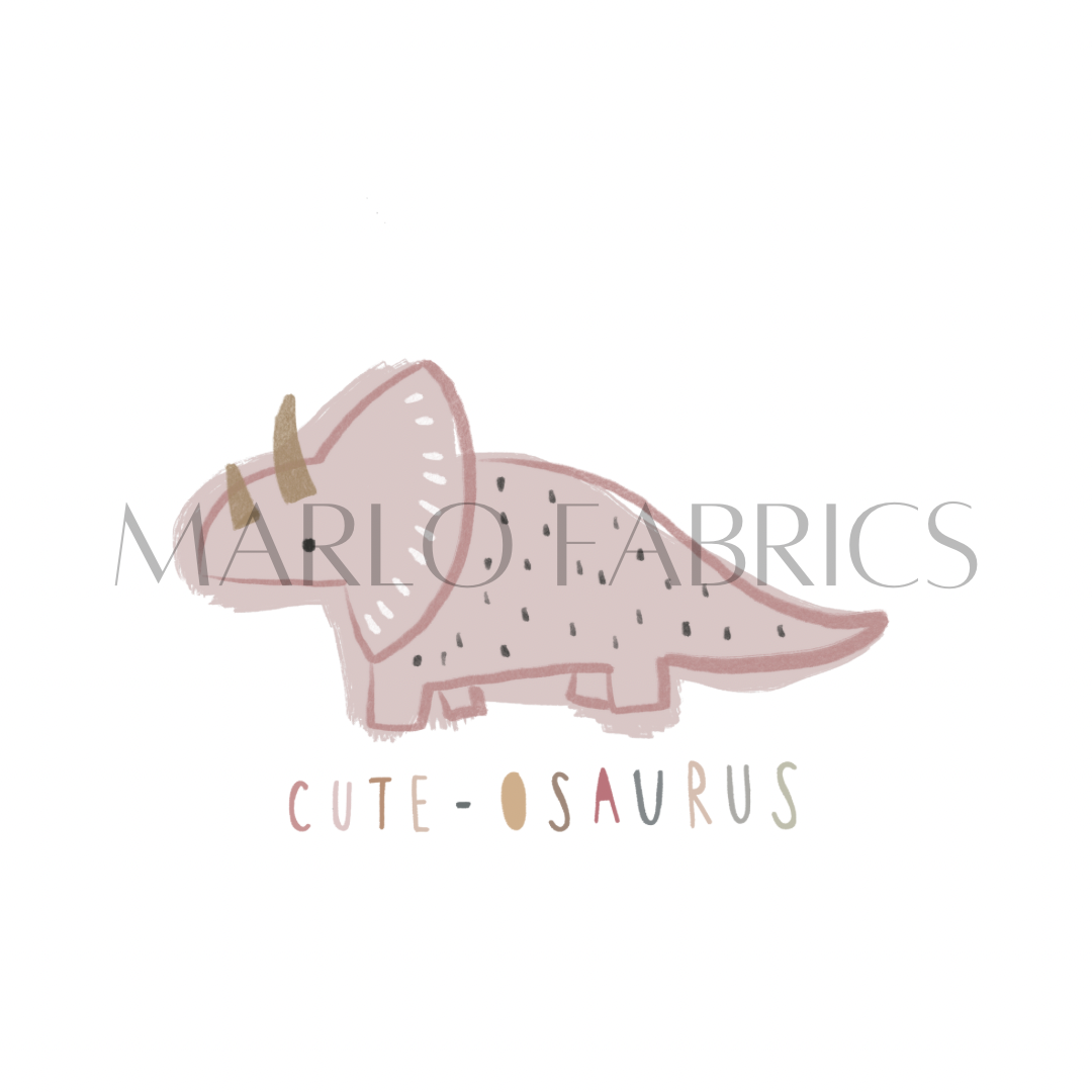 Cute-osaurus - Pink - Heat Transfer