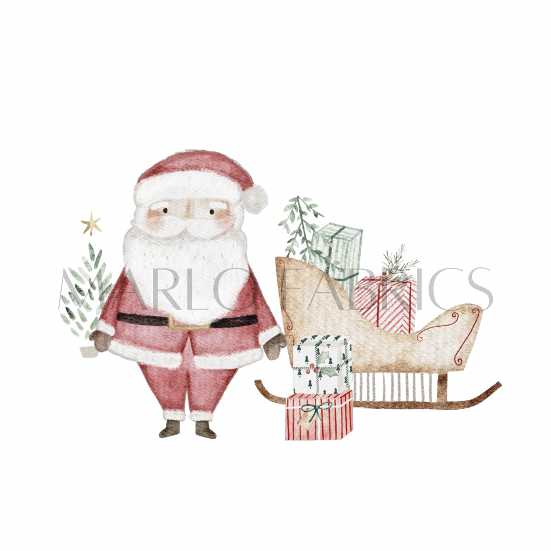 Santa & Sleigh - Heat Transfer