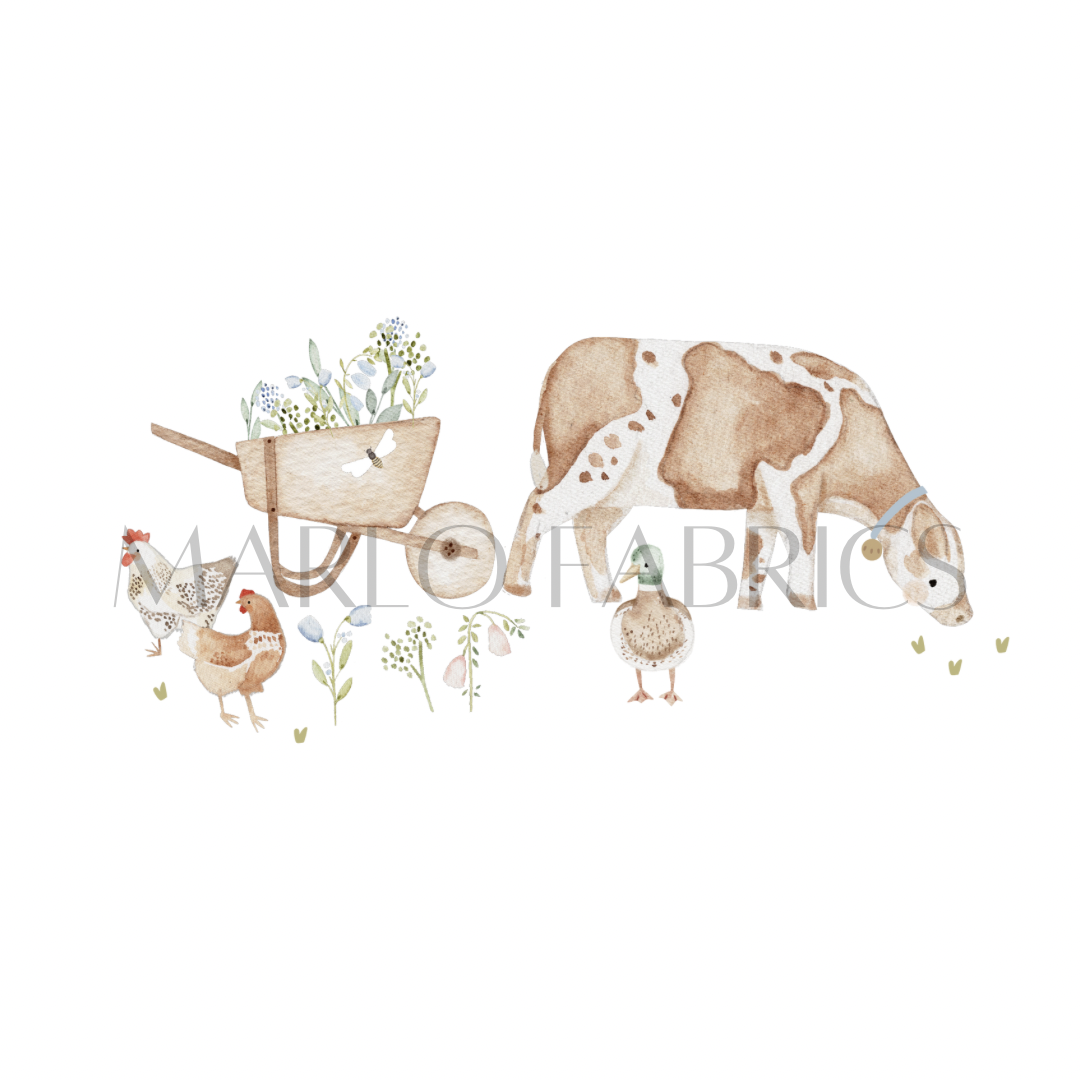 Farm Animals - Rose Cottage - Heat Transfer