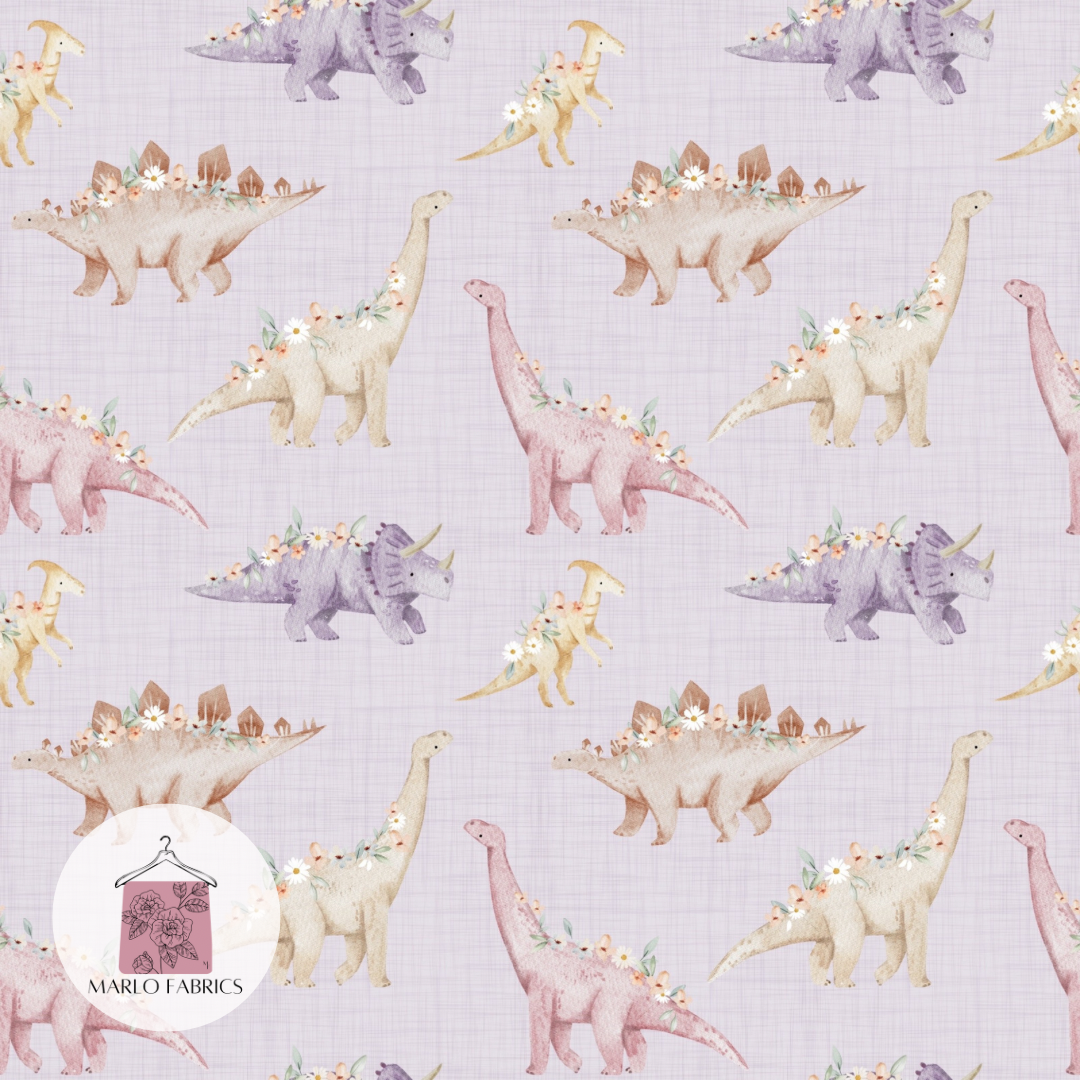 Floral Lilac Dinos - Pre Order 376