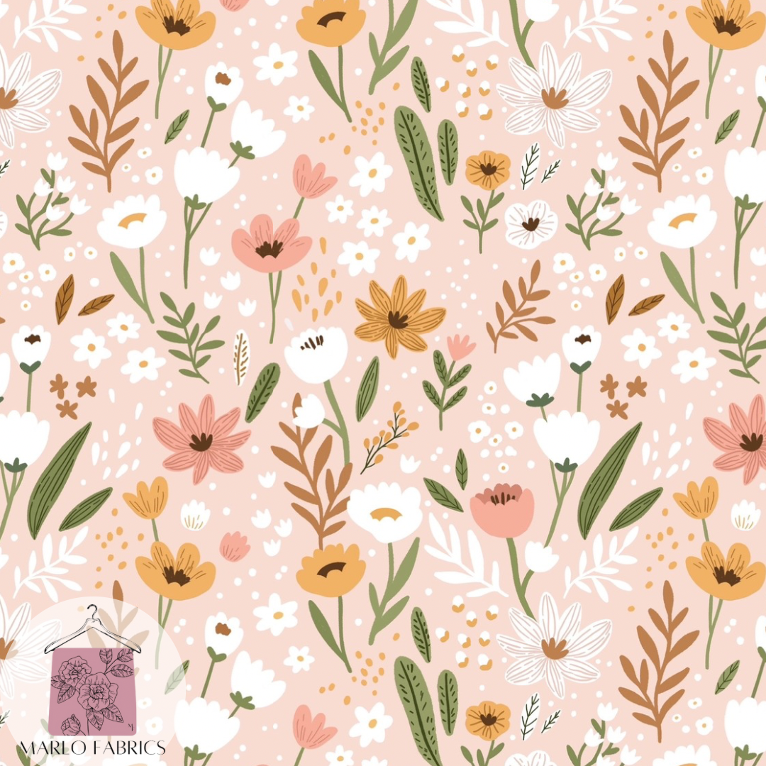 Whimsy Floral - Blush - Pre Order 740