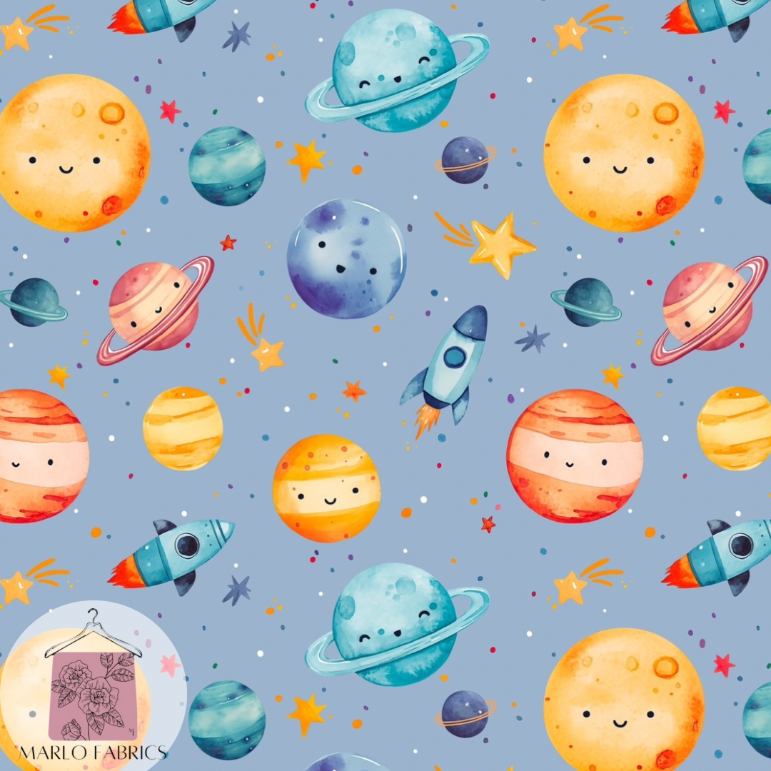 Planets - Dusky Blue - Order 748