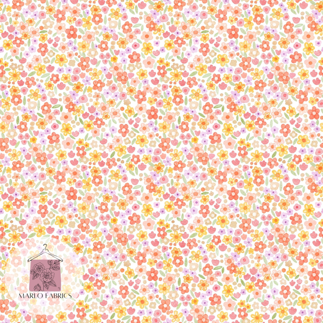 Peach Ditsy Floral - Pre Order 467