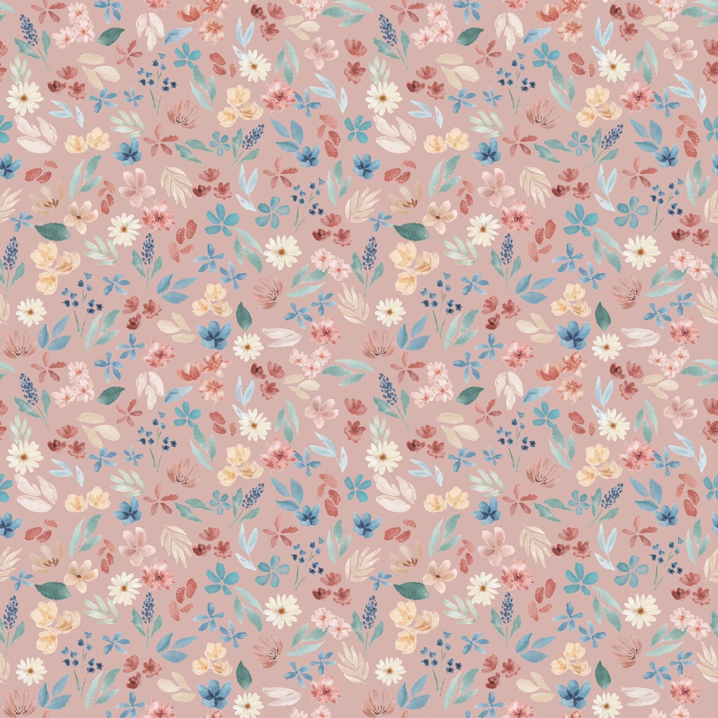 Dusky Pink Ditsy Floral - Pre Order 109