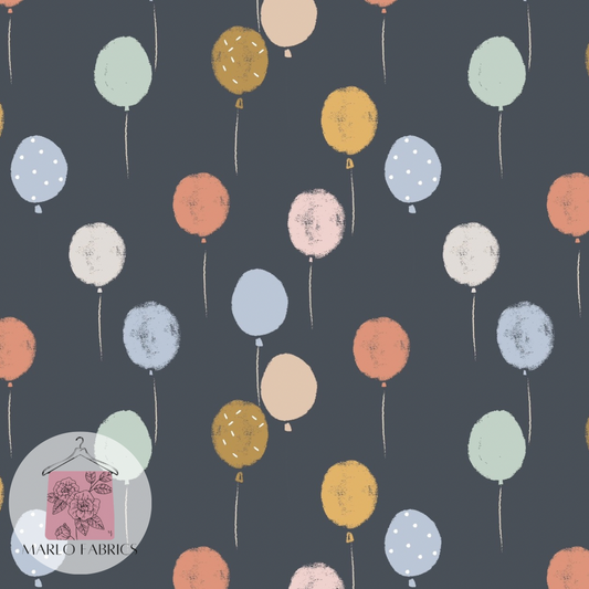 Birthday Balloons- Navy - Pre Order 558