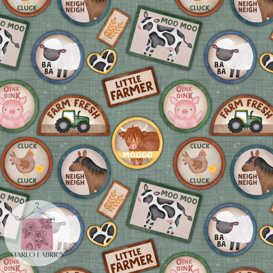 Little Farmer Badges - Pre Order 625