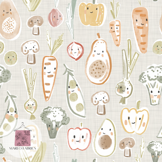 Veggies - Linen  - Pre Order 386