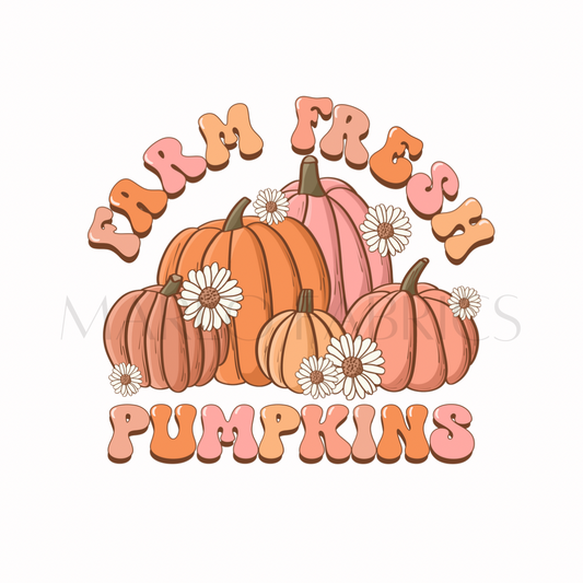 Farm Fresh Pumpkins 1 Heat Transfer