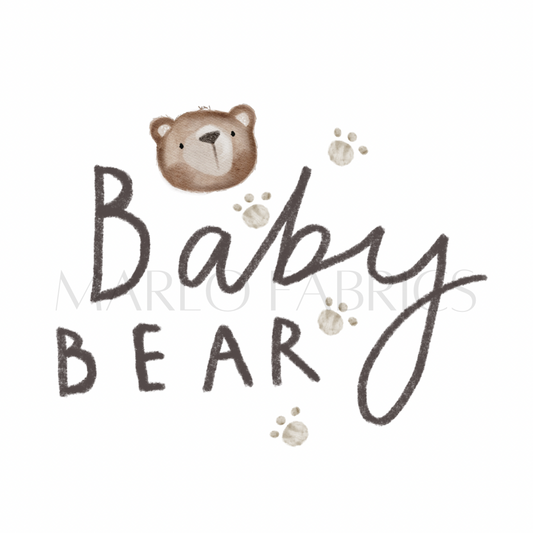 Baby Bear - Heat Transfer - IN STOCK