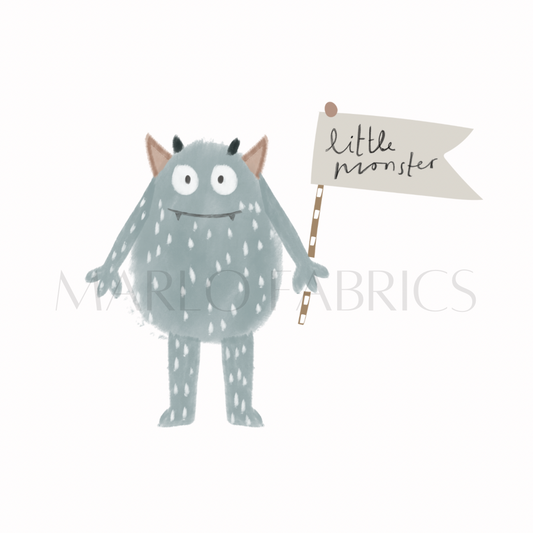 Little Monster - Blue - Heat Transfer