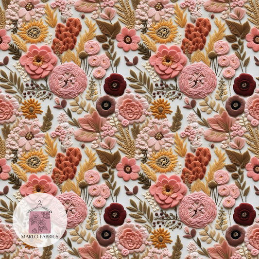 Vintage Embroidery Floral -  Pre Order 363