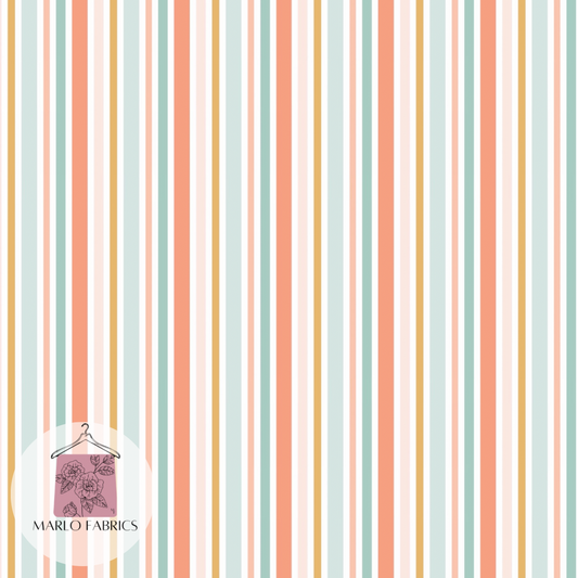 Coral Stripes Vertical  - Pre Order 203